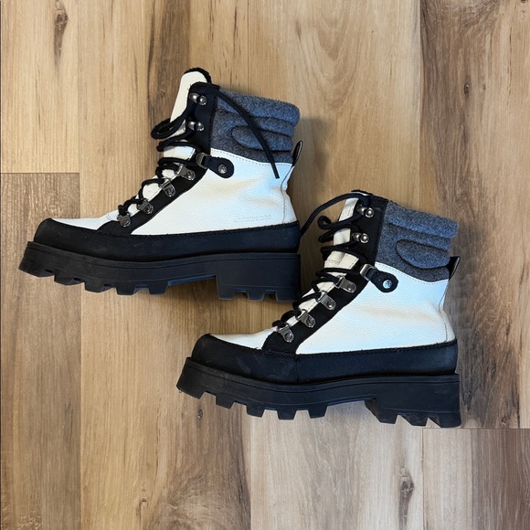 Cougar Shoes - Cougar Waterproof Snow Boots Black White Lug Sole Winter Size 7